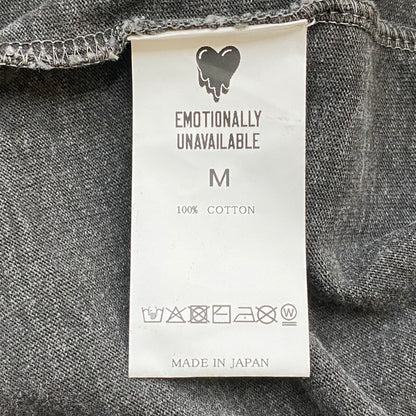 【中古品】【メンズ】 A BATHING APE アベイシングエイプ × EU エモーショナリー・アンアベイラブル 別注 コラボ BABY MILO TEE 2L23-110-908 ベイビーマイロ Tシャツ 半袖 トップス ヴィンテージ加工 142-251208-yy-01-tei サイズ：M カラー：ブラック 万代Net店