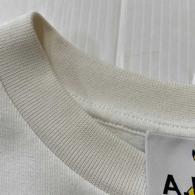 【中古品】【メンズ】 A.P.C. アーペーセー × POKEMON ポケモン 別注 コラボ L/S CREWNECK SWEAT SHIRT ロングスリーブ クルーネック スウェット シャツ 長袖 トップス トレーナー 141-251208-yy-07-tei サイズ：M カラー：ホワイト 万代Net店