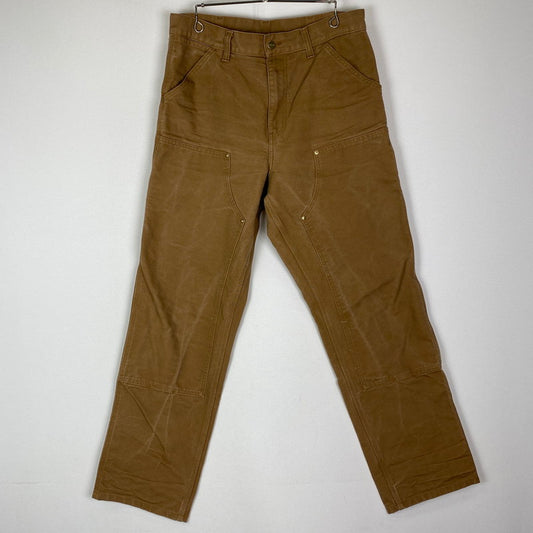 【中古品】【メンズ】 Carhartt WIP カーハート ワークインプログレス DOUBLE KNEE PANTS I029196 ダブルニーパンツ ボトムス 156-251208-yy-24-tei サイズ：30 カラー：ブラウン 万代Net店