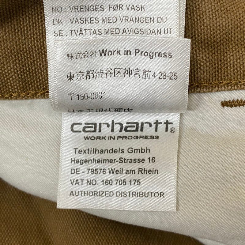 【中古品】【メンズ】 Carhartt WIP カーハート ワークインプログレス DOUBLE KNEE PANTS I029196 ダブルニーパンツ ボトムス 156-251208-yy-24-tei サイズ：30 カラー：ブラウン 万代Net店