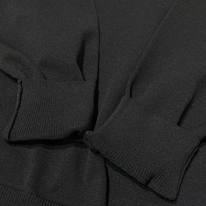 【中古品】【メンズ】 DUFFER ダファー BLACK LABEL BACK LOGO WASHABLE KNIT ブラック レーベル バックロゴ ウォッシャブル ニット 長袖 トップス 147-260824-sa-17-tei サイズ：S カラー：ブラック 万代Net店