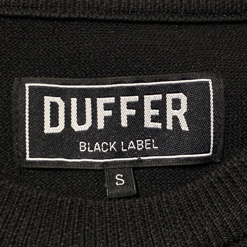 【中古品】【メンズ】 DUFFER ダファー BLACK LABEL BACK LOGO WASHABLE KNIT ブラック レーベル バックロゴ ウォッシャブル ニット 長袖 トップス 147-260824-sa-17-tei サイズ：S カラー：ブラック 万代Net店
