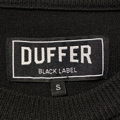 【中古品】【メンズ】 DUFFER ダファー BLACK LABEL BACK LOGO WASHABLE KNIT ブラック レーベル バックロゴ ウォッシャブル ニット 長袖 トップス 147-260824-sa-17-tei サイズ：S カラー：ブラック 万代Net店