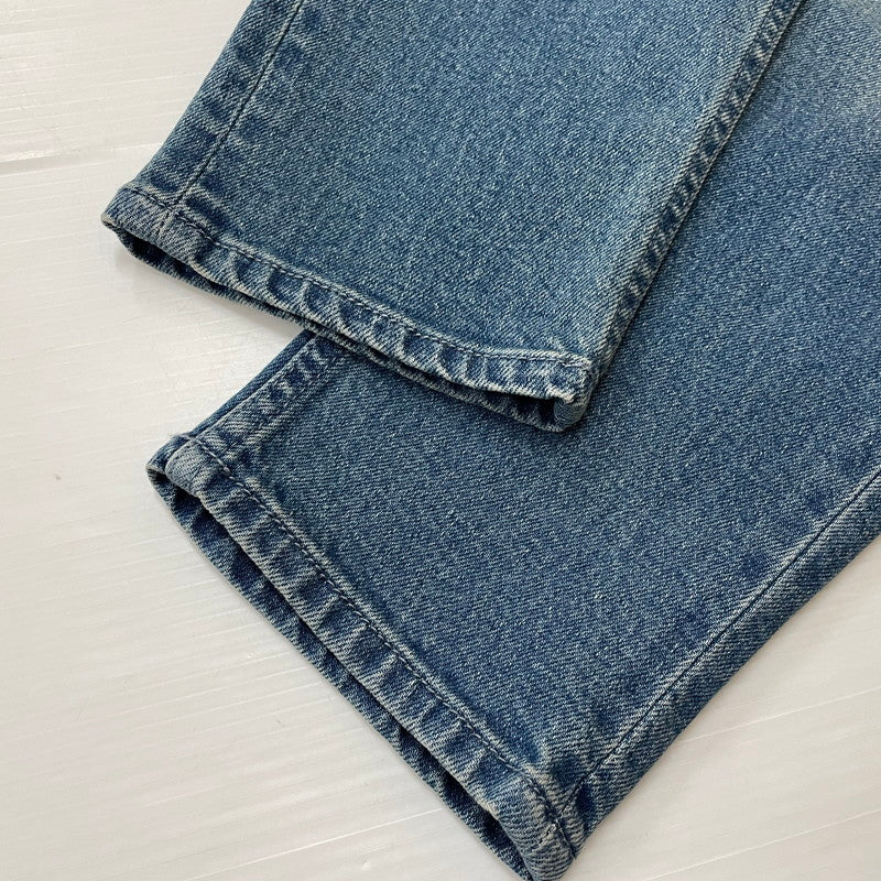 【中古品】【メンズ】 The DUFFER of ST.GEORGE ザダファーオブセントジョージ SLIM FIT DENIM ダファー レザー プロセスト エンブロイダリー スリム フィット デニム ボトムス 158-620618-sa-09-tei サイズ：M カラー：インディゴ 万代Net店