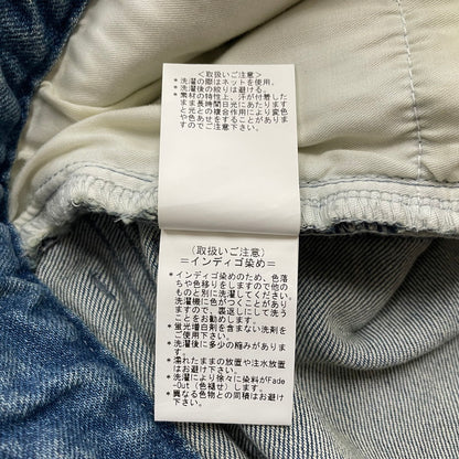 【中古品】【メンズ】 The DUFFER of ST.GEORGE ザダファーオブセントジョージ SLIM FIT DENIM ダファー レザー プロセスト エンブロイダリー スリム フィット デニム ボトムス 158-620618-sa-09-tei サイズ：M カラー：インディゴ 万代Net店