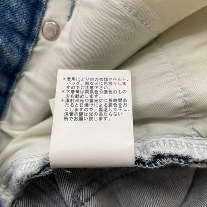 【中古品】【メンズ】 The DUFFER of ST.GEORGE ザダファーオブセントジョージ SLIM FIT DENIM ダファー レザー プロセスト エンブロイダリー スリム フィット デニム ボトムス 158-620618-sa-09-tei サイズ：M カラー：インディゴ 万代Net店