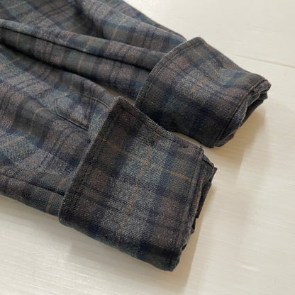 【中古品】【メンズ】 DSQUARED2 ディースクエアード WOOL CHECK L/S SHIRT ウール チェック ロングスリーブ シャツ 長袖 トップス 141-260119-yy-02-fuz サイズ：46 カラー：グレー 万代Net店