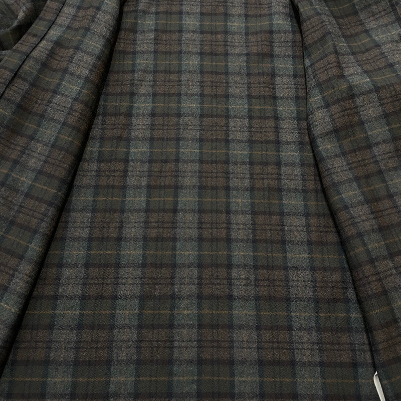 【中古品】【メンズ】 DSQUARED2 ディースクエアード WOOL CHECK L/S SHIRT ウール チェック ロングスリーブ シャツ 長袖 トップス 141-260119-yy-02-fuz サイズ：46 カラー：グレー 万代Net店