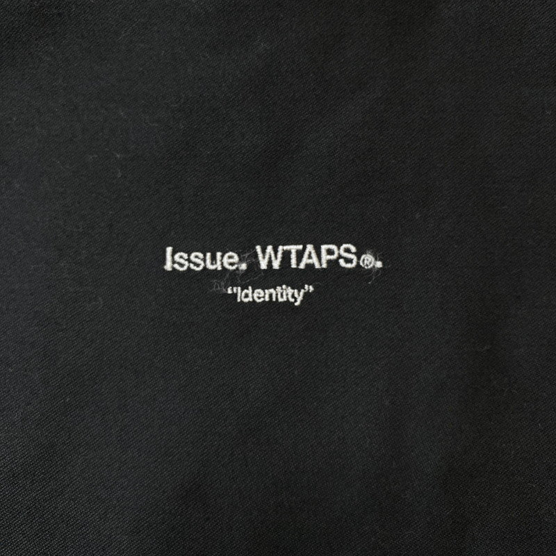 【中古品】【メンズ】 WTAPS ダブルタップス 24SS CBW 01 LS COTTON SATIN IDENTITY 241CWDT-SHM02 CBW 01 ロングスリーブ コットン サテン アイデンティティ 長袖 トップス シャツジャケット 142-251208-yy-10-tei サイズ：3 カラー：ブラック 万代Net店