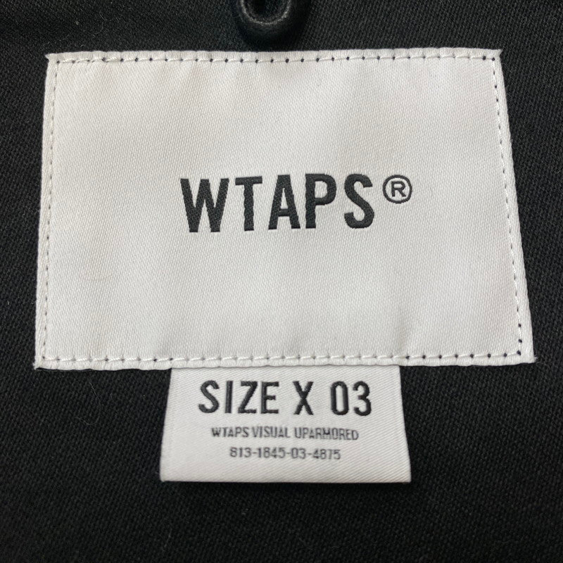 【中古品】【メンズ】 WTAPS ダブルタップス 24SS CBW 01 LS COTTON SATIN IDENTITY 241CWDT-SHM02 CBW 01 ロングスリーブ コットン サテン アイデンティティ 長袖 トップス シャツジャケット 142-251208-yy-10-tei サイズ：3 カラー：ブラック 万代Net店