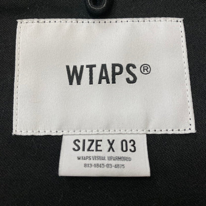 【中古品】【メンズ】 WTAPS ダブルタップス 24SS CBW 01 LS COTTON SATIN IDENTITY 241CWDT-SHM02 CBW 01 ロングスリーブ コットン サテン アイデンティティ 長袖 トップス シャツジャケット 142-251208-yy-10-tei サイズ：3 カラー：ブラック 万代Net店