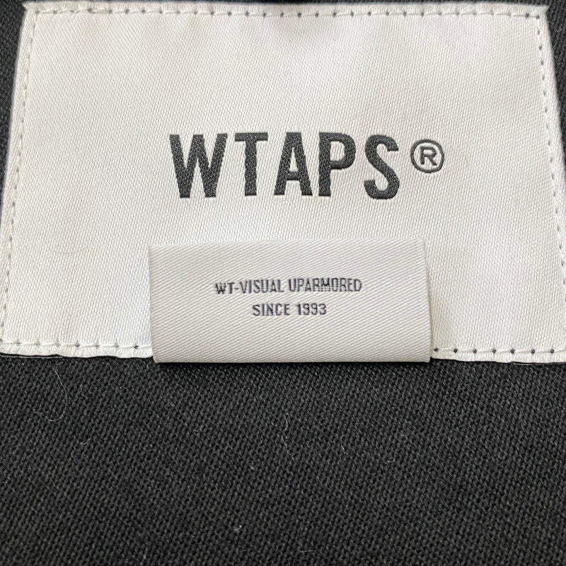 【中古品】【メンズ】 WTAPS ダブルタップス 24SS CBW 01 LS COTTON SATIN IDENTITY 241CWDT-SHM02 CBW 01 ロングスリーブ コットン サテン アイデンティティ 長袖 トップス シャツジャケット 142-251208-yy-10-tei サイズ：3 カラー：ブラック 万代Net店
