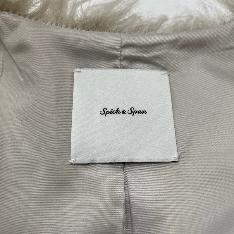 【中古美品】【レディース】 Spick and Span スピックアンドスパン SPICK AND SPAN 24AW FAKE FUR GILET フェイク ファー ジレ ライトアウター 168-251211-yo-33-tei サイズ：F カラー：グレー 万代Net店