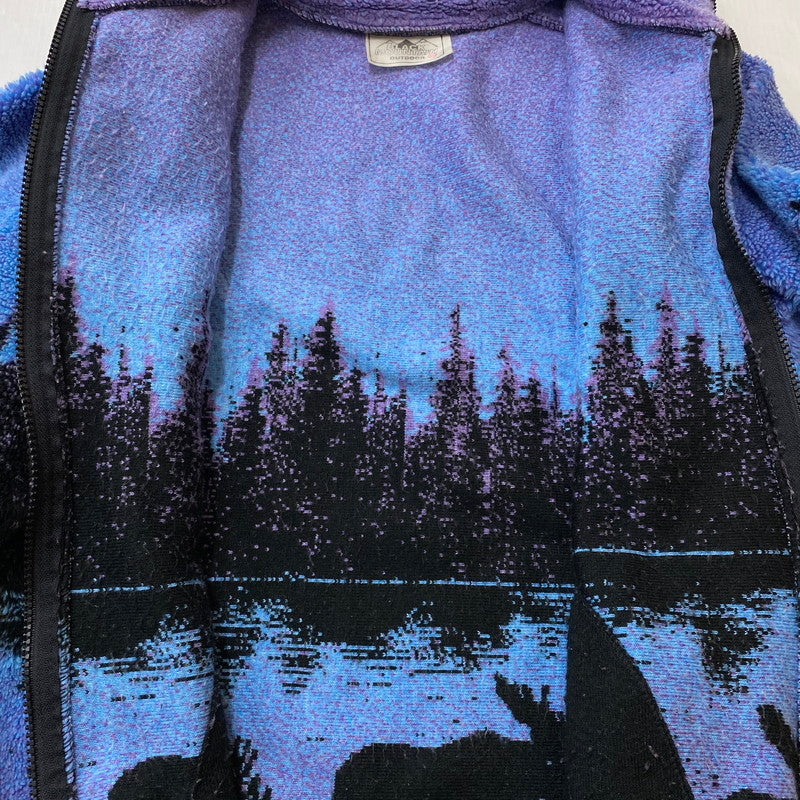 【中古品】【メンズ】 BLACK MOUNTAIN ブラックマウンテン 90's TWILIGHT MOOSE FLEECE JACKET 90年代 トワイライト ムース フリース ジャケット ライトアウター 145-251208-yy-12-tei サイズ：XS カラー：パープル 万代Net店