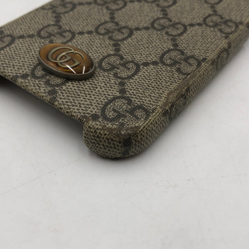 【現状渡し品】【メンズ】 GUCCI グッチ IPHONE CASE 668406 617664 アイフォンケース アクセサリー 12 pro用 182-251209-ts-12-tei サイズ：12 カラー：ブラウン 万代Net店