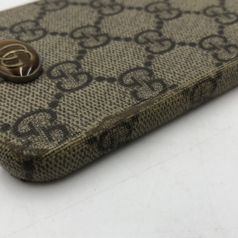 【現状渡し品】【メンズ】 GUCCI グッチ IPHONE CASE 668406 617664 アイフォンケース アクセサリー 12 pro用 182-251209-ts-12-tei サイズ：12 カラー：ブラウン 万代Net店