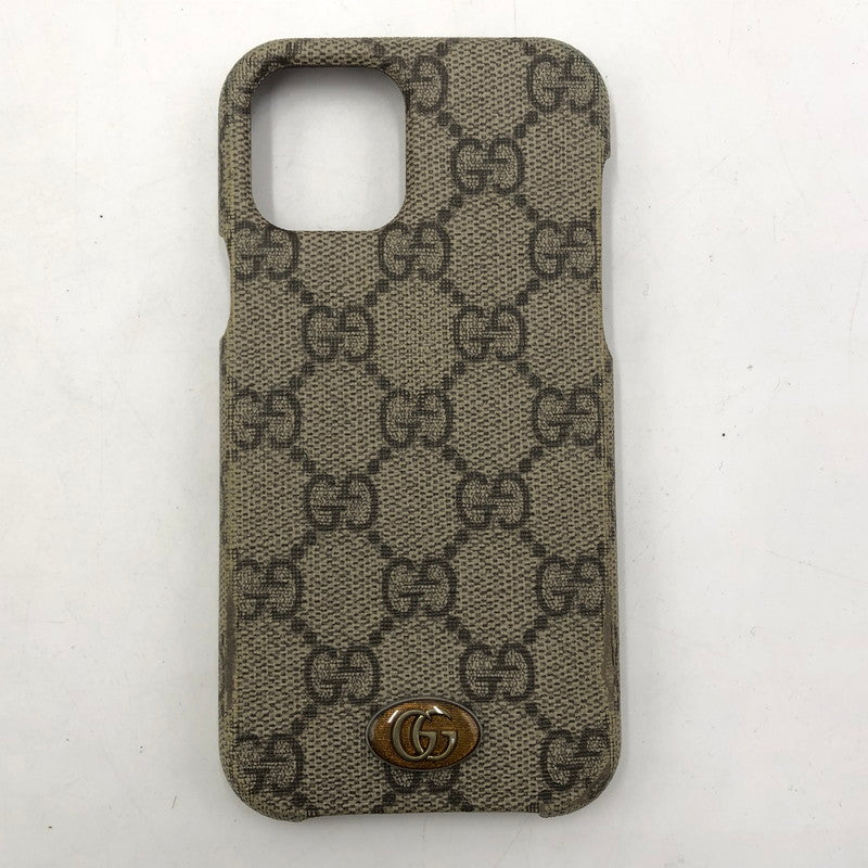 【現状渡し品】【メンズ】 GUCCI グッチ IPHONE CASE 668406 617664 アイフォンケース アクセサリー 12 pro用 182-251209-ts-12-tei サイズ：12 カラー：ブラウン 万代Net店