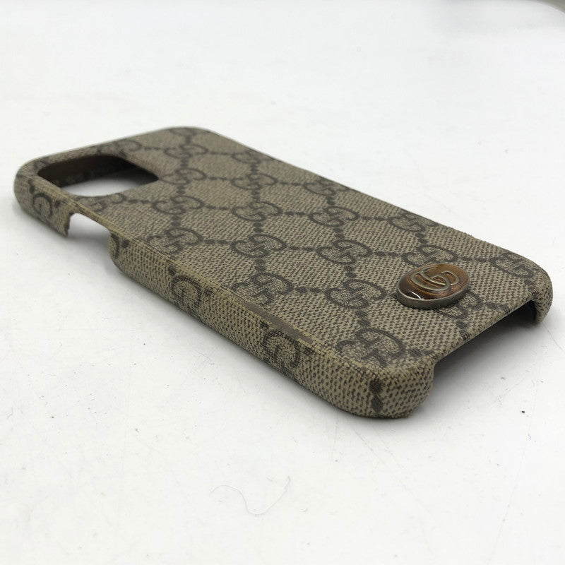 【現状渡し品】【メンズ】 GUCCI グッチ IPHONE CASE 668406 617664 アイフォンケース アクセサリー 12 pro用 182-251209-ts-12-tei サイズ：12 カラー：ブラウン 万代Net店