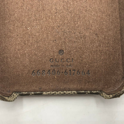 【現状渡し品】【メンズ】 GUCCI グッチ IPHONE CASE 668406 617664 アイフォンケース アクセサリー 12 pro用 182-251209-ts-12-tei サイズ：12 カラー：ブラウン 万代Net店