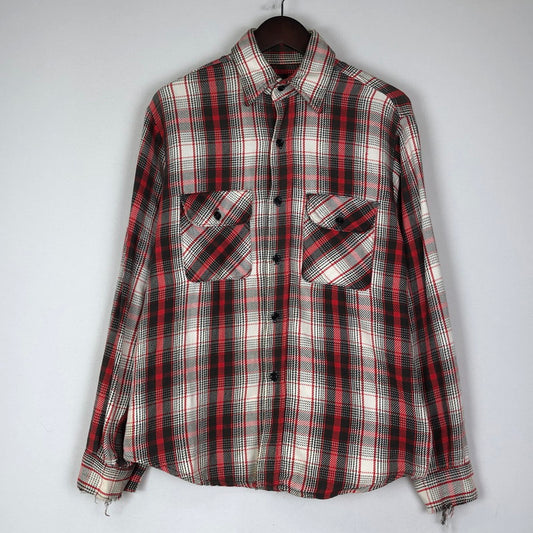 【現状渡し品】【メンズ】 FIVE BROTHER ファイブブラザー FLANNEL L/S SHIRT フランネル ロングスリーブ シャツ トップス 長袖 ネルシャツ 145-251209-ts-15-tei サイズ：M カラー：レッド 万代Net店