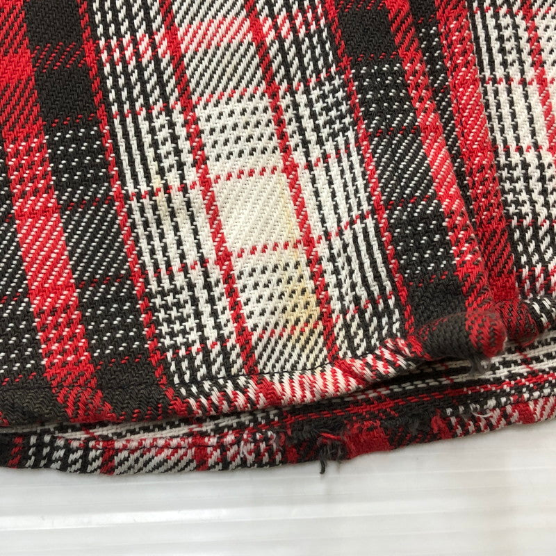 【現状渡し品】【メンズ】 FIVE BROTHER ファイブブラザー FLANNEL L/S SHIRT フランネル ロングスリーブ シャツ トップス 長袖 ネルシャツ 145-251209-ts-15-tei サイズ：M カラー：レッド 万代Net店