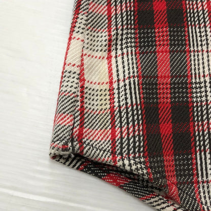 【現状渡し品】【メンズ】 FIVE BROTHER ファイブブラザー FLANNEL L/S SHIRT フランネル ロングスリーブ シャツ トップス 長袖 ネルシャツ 145-251209-ts-15-tei サイズ：M カラー：レッド 万代Net店