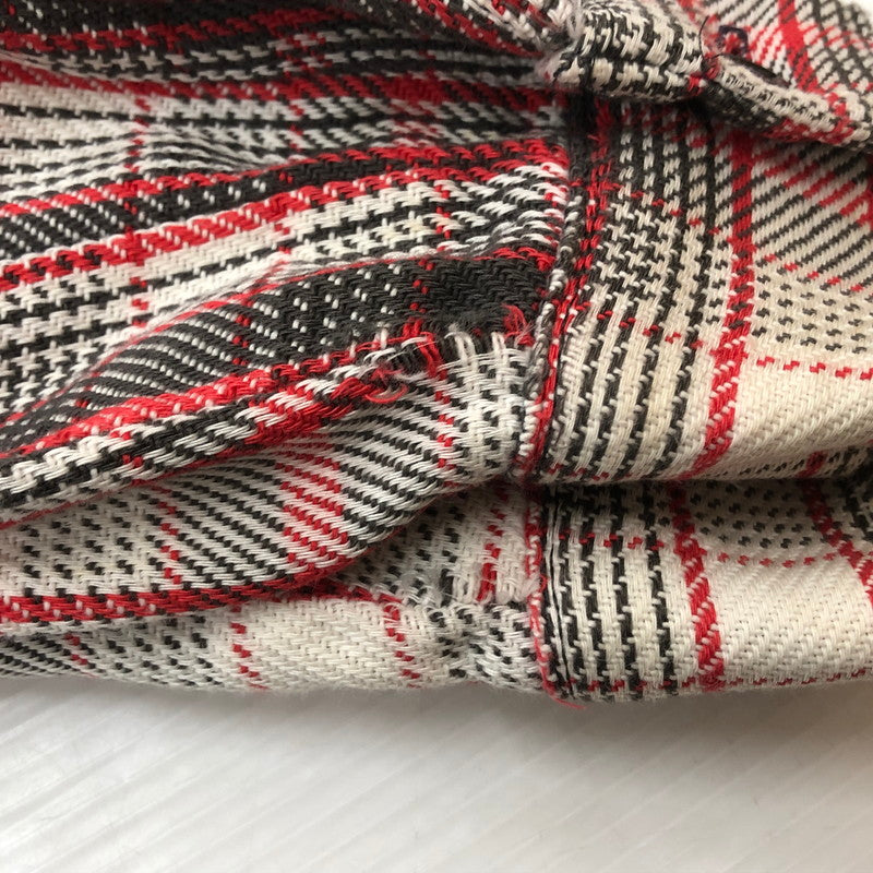 【現状渡し品】【メンズ】 FIVE BROTHER ファイブブラザー FLANNEL L/S SHIRT フランネル ロングスリーブ シャツ トップス 長袖 ネルシャツ 145-251209-ts-15-tei サイズ：M カラー：レッド 万代Net店