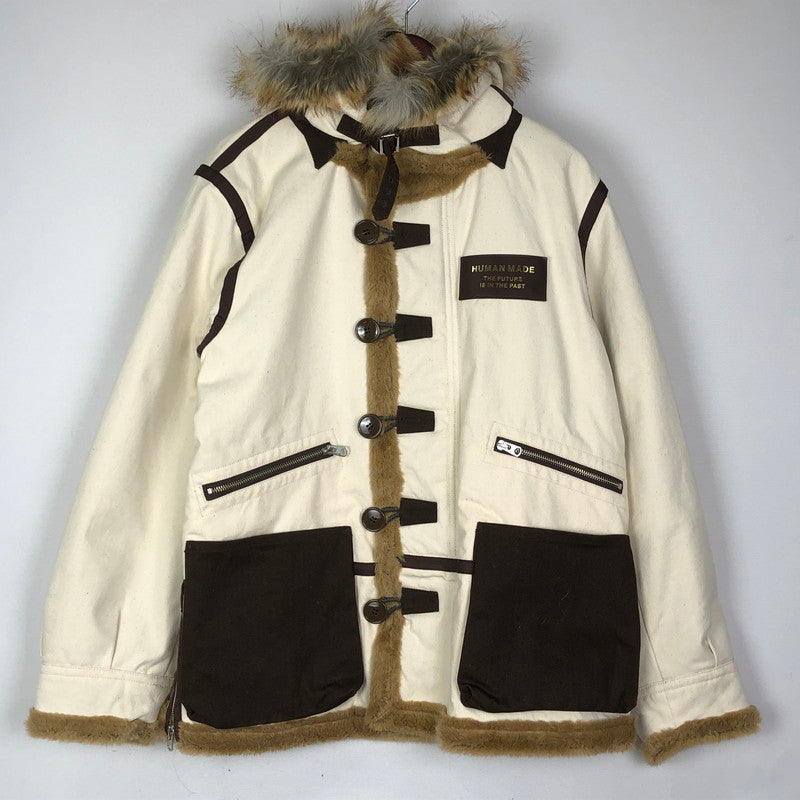 【中古品】【メンズ】 HUMAN MADE ヒューマンメイド MILITARY CANVAS COAT B-7 ミリタリー キャンバス コート アウター ジャケット 142-251209-ts-16-tei サイズ：M カラー：アイボリー 万代Net店