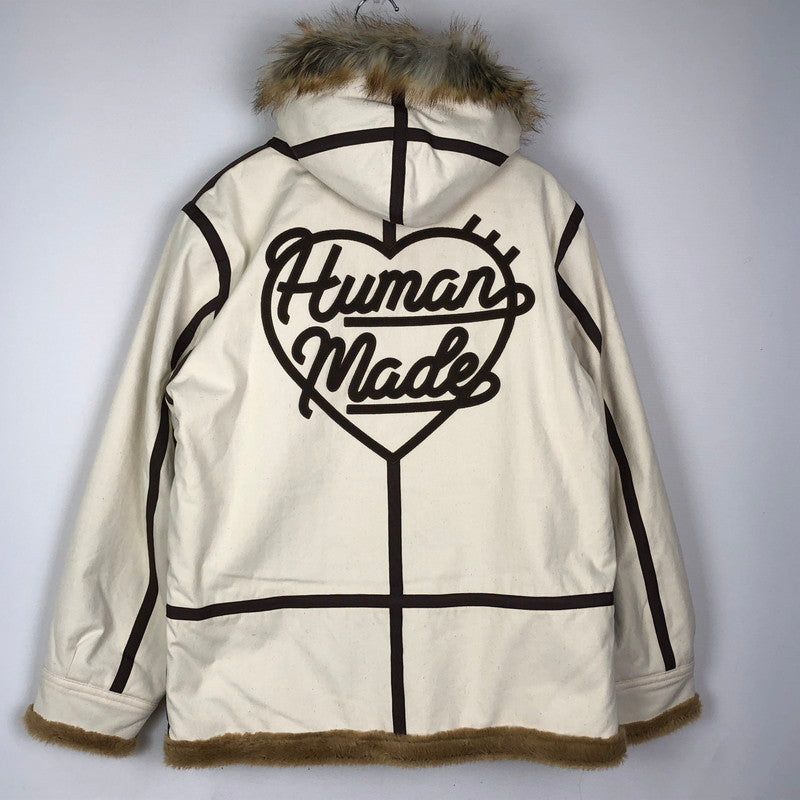 【中古品】【メンズ】 HUMAN MADE ヒューマンメイド MILITARY CANVAS COAT B-7 ミリタリー キャンバス コート アウター ジャケット 142-251209-ts-16-tei サイズ：M カラー：アイボリー 万代Net店