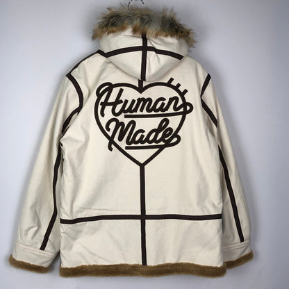 【中古品】【メンズ】 HUMAN MADE ヒューマンメイド MILITARY CANVAS COAT B-7 ミリタリー キャンバス コート アウター ジャケット 142-251209-ts-16-tei サイズ：M カラー：アイボリー 万代Net店