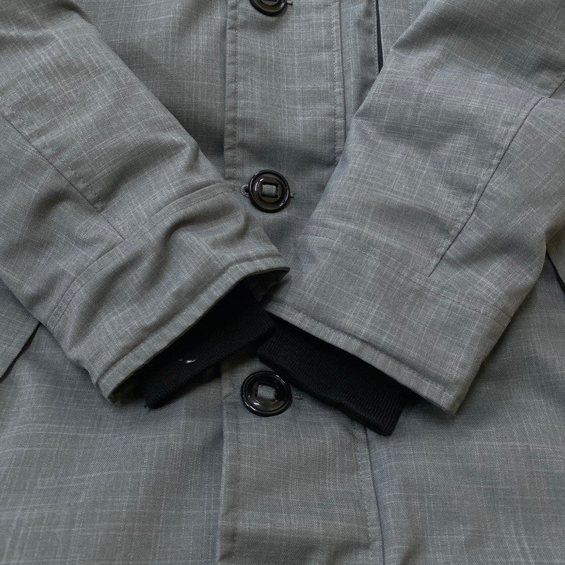 【中古品】【メンズ】 CANADA GOOSE カナダグース × EDIFICE 別注 コラボ CRESTON PARKA BLACK LABEL 3481JMB クレストンパーカ ブラックレーベル アウター ダウンジャケット 141-251211-yo-05-tei サイズ：S カラー：グレー 万代Net店