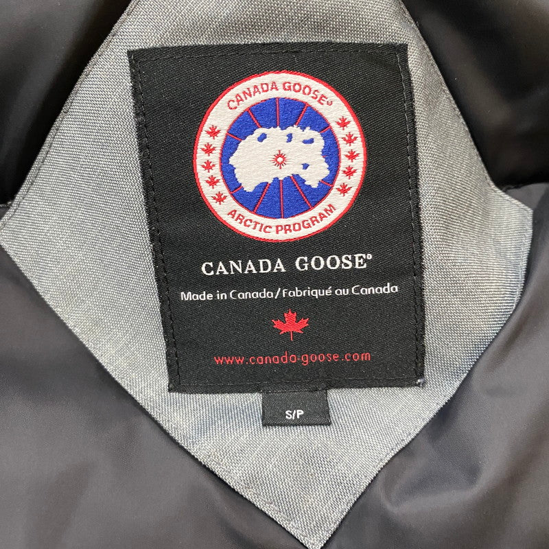【中古品】【メンズ】 CANADA GOOSE カナダグース × EDIFICE 別注 コラボ CRESTON PARKA BLACK LABEL 3481JMB クレストンパーカ ブラックレーベル アウター ダウンジャケット 141-251211-yo-05-tei サイズ：S カラー：グレー 万代Net店