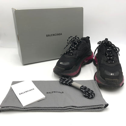 【中古品】【メンズ】 BALENCIAGA バレンシアガ TRIPLE S CLEARSOLE SNEAKERS 541624 トリプル エス クリアソール スニーカー 靴 183-251209-ts-11-tei サイズ：27cm カラー：ピンクブラック 万代Net店