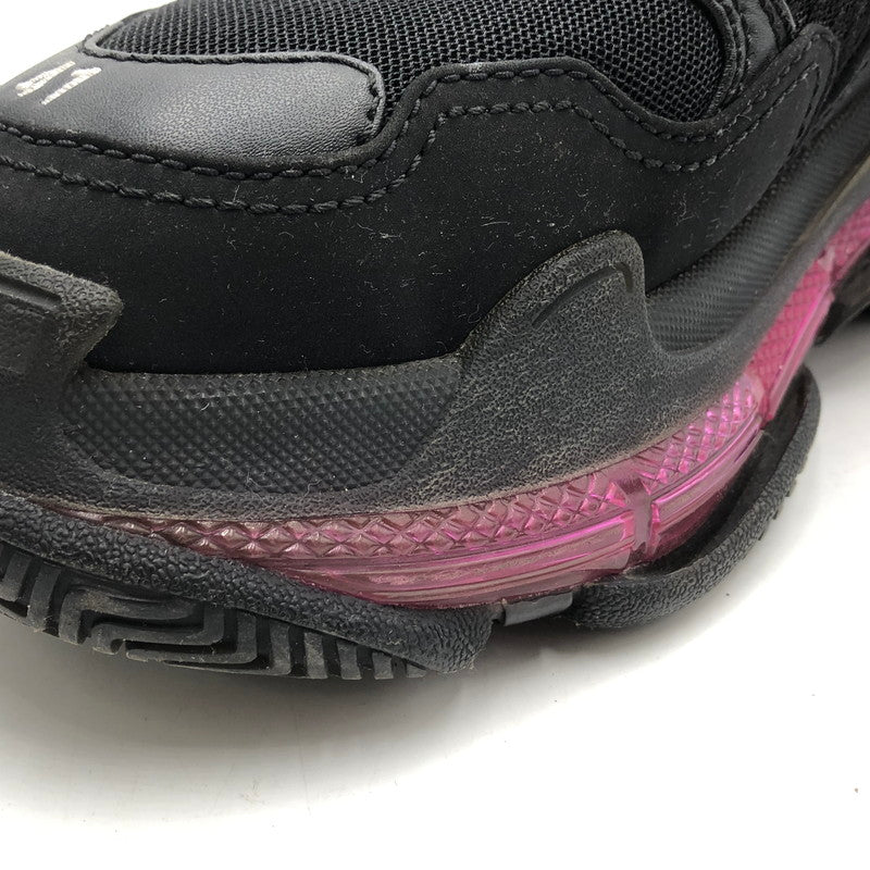 【中古品】【メンズ】 BALENCIAGA バレンシアガ TRIPLE S CLEARSOLE SNEAKERS 541624 トリプル エス クリアソール スニーカー 靴 183-251209-ts-11-tei サイズ：27cm カラー：ピンクブラック 万代Net店