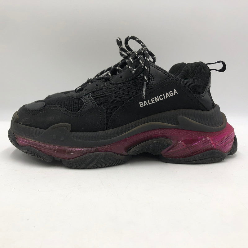 【中古品】【メンズ】 BALENCIAGA バレンシアガ TRIPLE S CLEARSOLE SNEAKERS 541624 トリプル エス クリアソール スニーカー 靴 183-251209-ts-11-tei サイズ：27cm カラー：ピンクブラック 万代Net店
