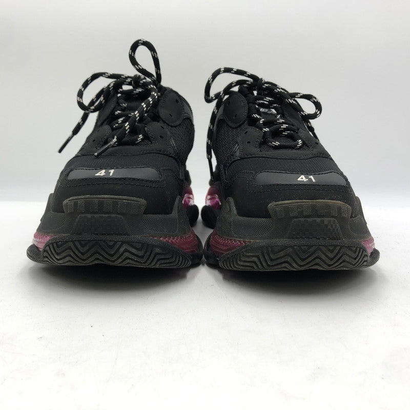 【中古品】【メンズ】 BALENCIAGA バレンシアガ TRIPLE S CLEARSOLE SNEAKERS 541624 トリプル エス クリアソール スニーカー 靴 183-251209-ts-11-tei サイズ：27cm カラー：ピンクブラック 万代Net店