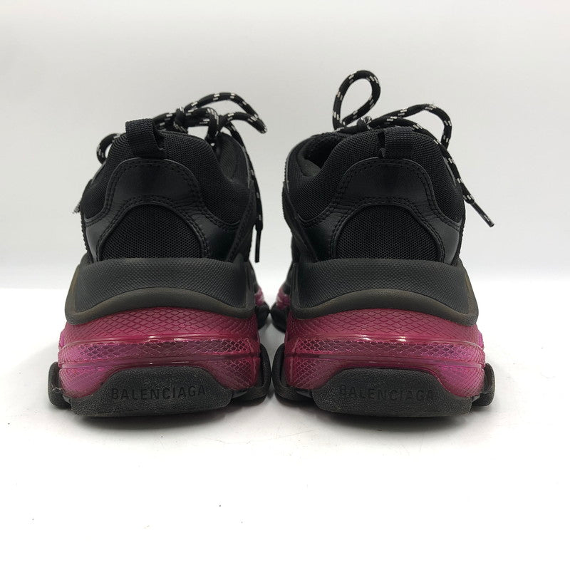 【中古品】【メンズ】 BALENCIAGA バレンシアガ TRIPLE S CLEARSOLE SNEAKERS 541624 トリプル エス クリアソール スニーカー 靴 183-251209-ts-11-tei サイズ：27cm カラー：ピンクブラック 万代Net店