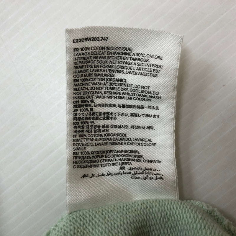 【中古品】【メンズ】 AMI Alexandre Mattiussi アミ アレクサンドル マテュッシ DE COEUR LOGO HOODIE E22USW202.747 ロゴ フーディ トップス プルオーバーパーカー 141-251209-ts-17-tei サイズ：XS カラー：ライトグリーン 万代Net店