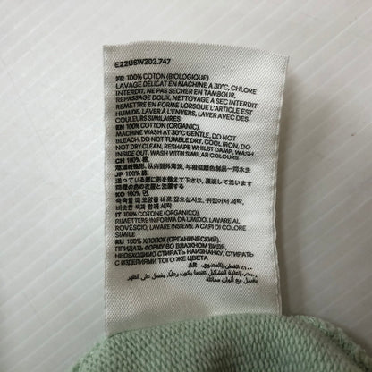 【中古品】【メンズ】 AMI Alexandre Mattiussi アミ アレクサンドル マテュッシ DE COEUR LOGO HOODIE E22USW202.747 ロゴ フーディ トップス プルオーバーパーカー 141-251209-ts-17-tei サイズ：XS カラー：ライトグリーン 万代Net店