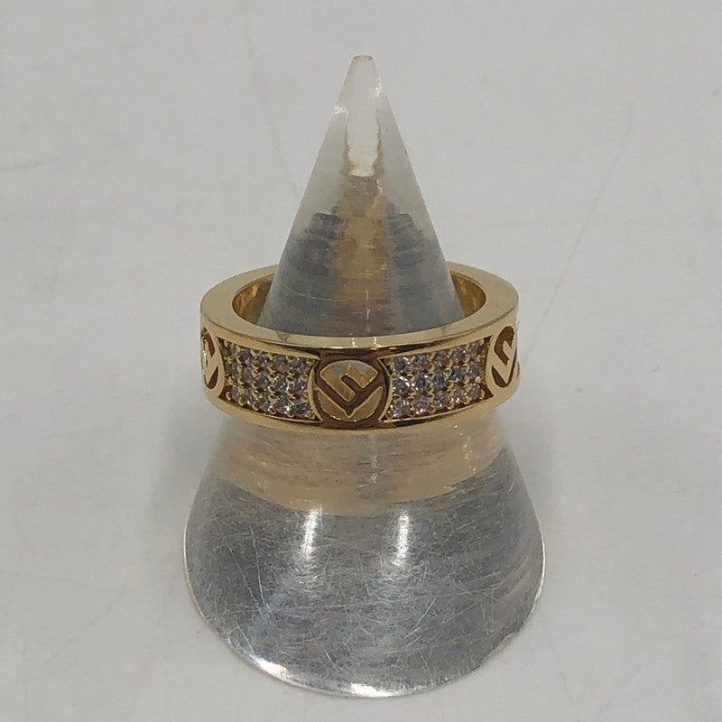 【中古品】【レディース】 FENDI フェンディ F IS FENDI 8AG929-A444G エフ イズ フェンディ リング アクセサリー 指輪 182-251214-yy-05-tei サイズ：S カラー：ゴールド 11.5号 万代Net店