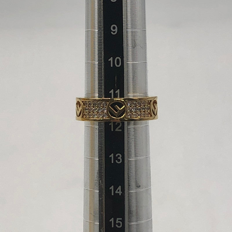 【中古品】【レディース】 FENDI フェンディ F IS FENDI 8AG929-A444G エフ イズ フェンディ リング アクセサリー 指輪 182-251214-yy-05-tei サイズ：S カラー：ゴールド 11.5号 万代Net店