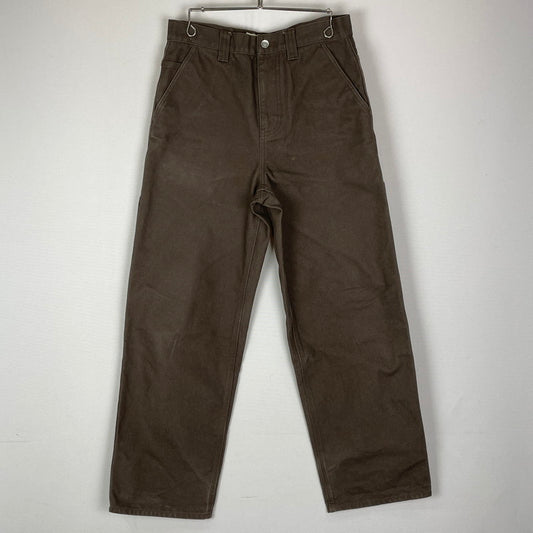 【中古品】【メンズ】 STUSSY ステューシー CARPENTER PANT CANVAS 116722 カーペンター パンツ キャンバス ボトムス 153-251211-yy-19-fuz サイズ：28 カラー：ブラウン 万代Net店