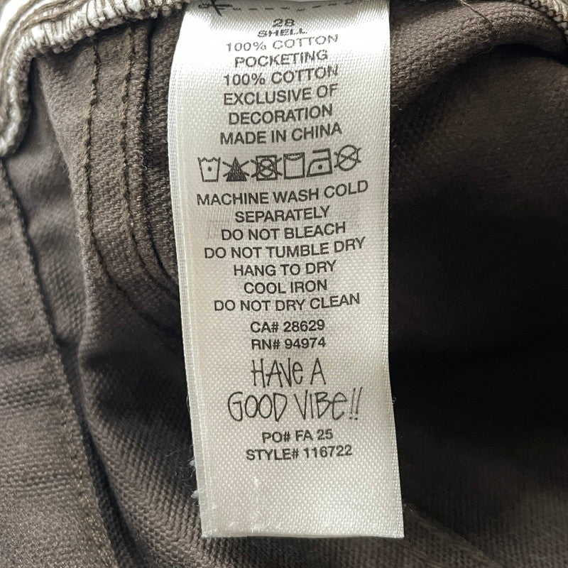 【中古品】【メンズ】 STUSSY ステューシー CARPENTER PANT CANVAS 116722 カーペンター パンツ キャンバス ボトムス 153-251211-yy-19-fuz サイズ：28 カラー：ブラウン 万代Net店