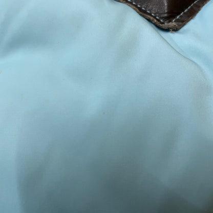 【中古品】【メンズ】 Rocky Mountain FeatherBed ロッキーマウンテンフェザーベッド LEATHER-PANEL DOWN VEST 450-452-01 レザーパネル ダウンベスト ライトアウター 144-251211-yy-15-tei サイズ：38 カラー：ブルー 万代Net店