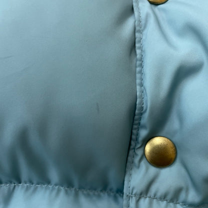 【中古品】【メンズ】 Rocky Mountain FeatherBed ロッキーマウンテンフェザーベッド LEATHER-PANEL DOWN VEST 450-452-01 レザーパネル ダウンベスト ライトアウター 144-251211-yy-15-tei サイズ：38 カラー：ブルー 万代Net店