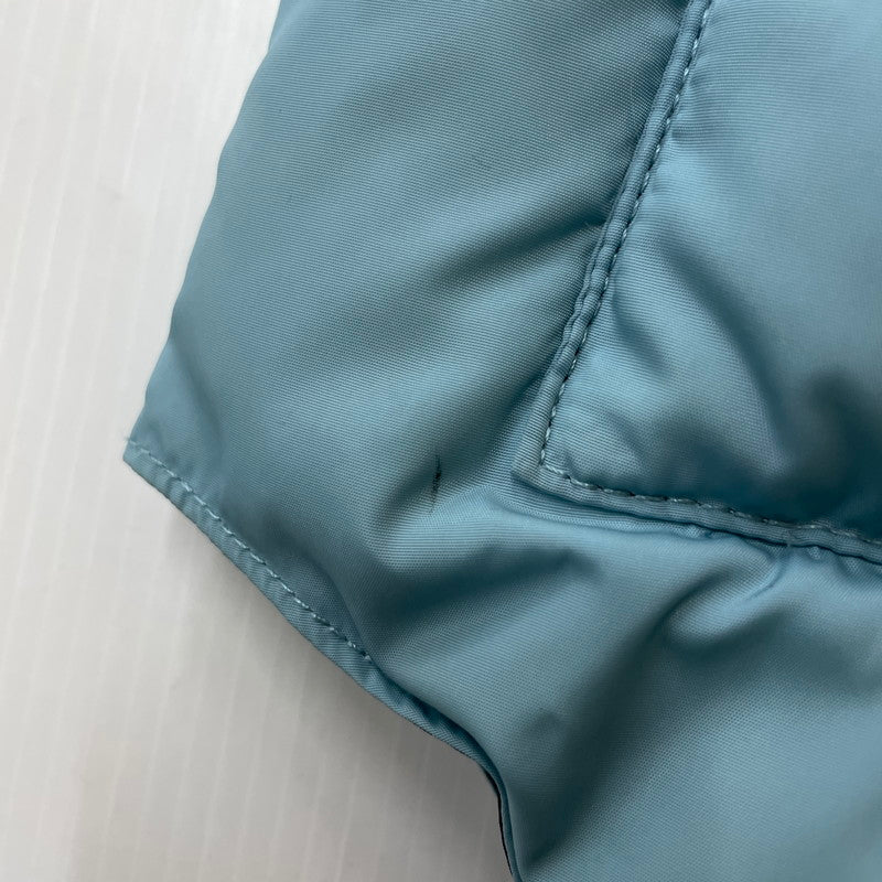 【中古品】【メンズ】 Rocky Mountain FeatherBed ロッキーマウンテンフェザーベッド LEATHER-PANEL DOWN VEST 450-452-01 レザーパネル ダウンベスト ライトアウター 144-251211-yy-15-tei サイズ：38 カラー：ブルー 万代Net店