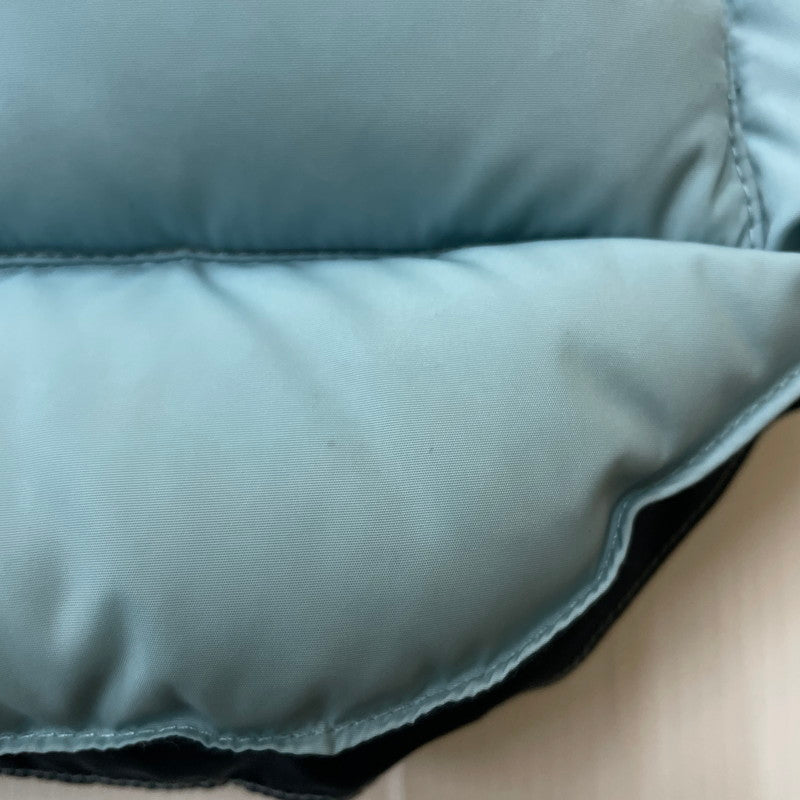 【中古品】【メンズ】 Rocky Mountain FeatherBed ロッキーマウンテンフェザーベッド LEATHER-PANEL DOWN VEST 450-452-01 レザーパネル ダウンベスト ライトアウター 144-251211-yy-15-tei サイズ：38 カラー：ブルー 万代Net店