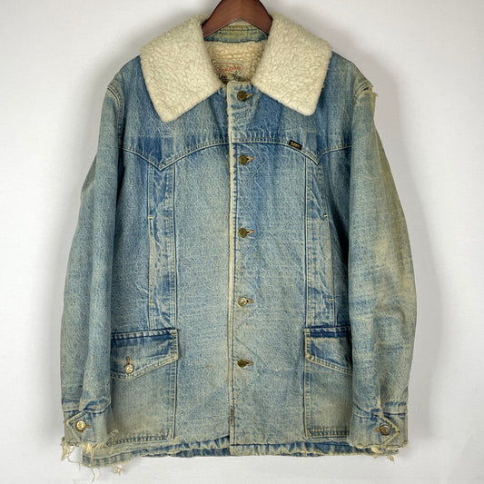 【現状渡し品】【メンズ】 Lee リー 70's STORM RIDER DENIM JACKET VINTAGE 70年代 ストームライダー デニムジャケット ライトアウター USA製 ヴィンテージ 145-251211-yy-14-tei サイズ：不明 カラー：インディゴ 万代Net店