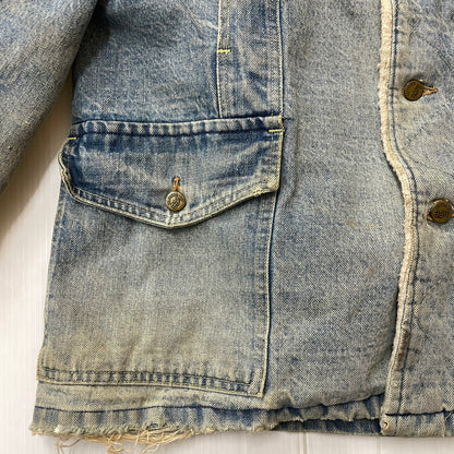 【現状渡し品】【メンズ】 Lee リー 70's STORM RIDER DENIM JACKET VINTAGE 70年代 ストームライダー デニムジャケット ライトアウター USA製 ヴィンテージ 145-251211-yy-14-tei サイズ：不明 カラー：インディゴ 万代Net店