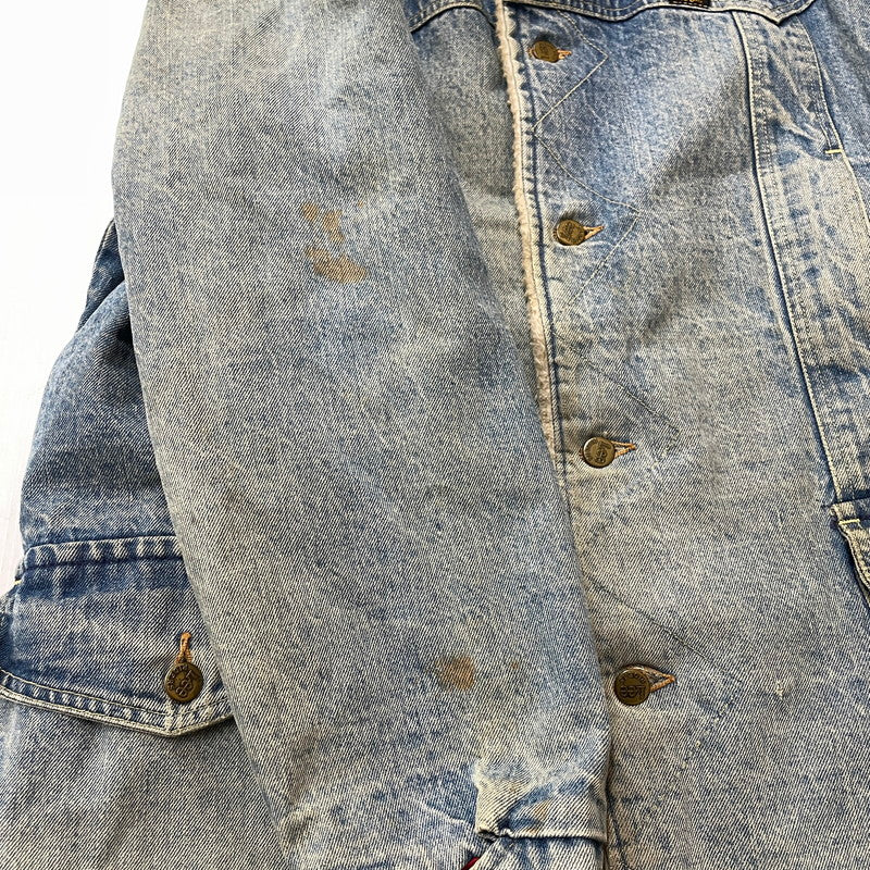 【現状渡し品】【メンズ】 Lee リー 70's STORM RIDER DENIM JACKET VINTAGE 70年代 ストームライダー デニムジャケット ライトアウター USA製 ヴィンテージ 145-251211-yy-14-tei サイズ：不明 カラー：インディゴ 万代Net店